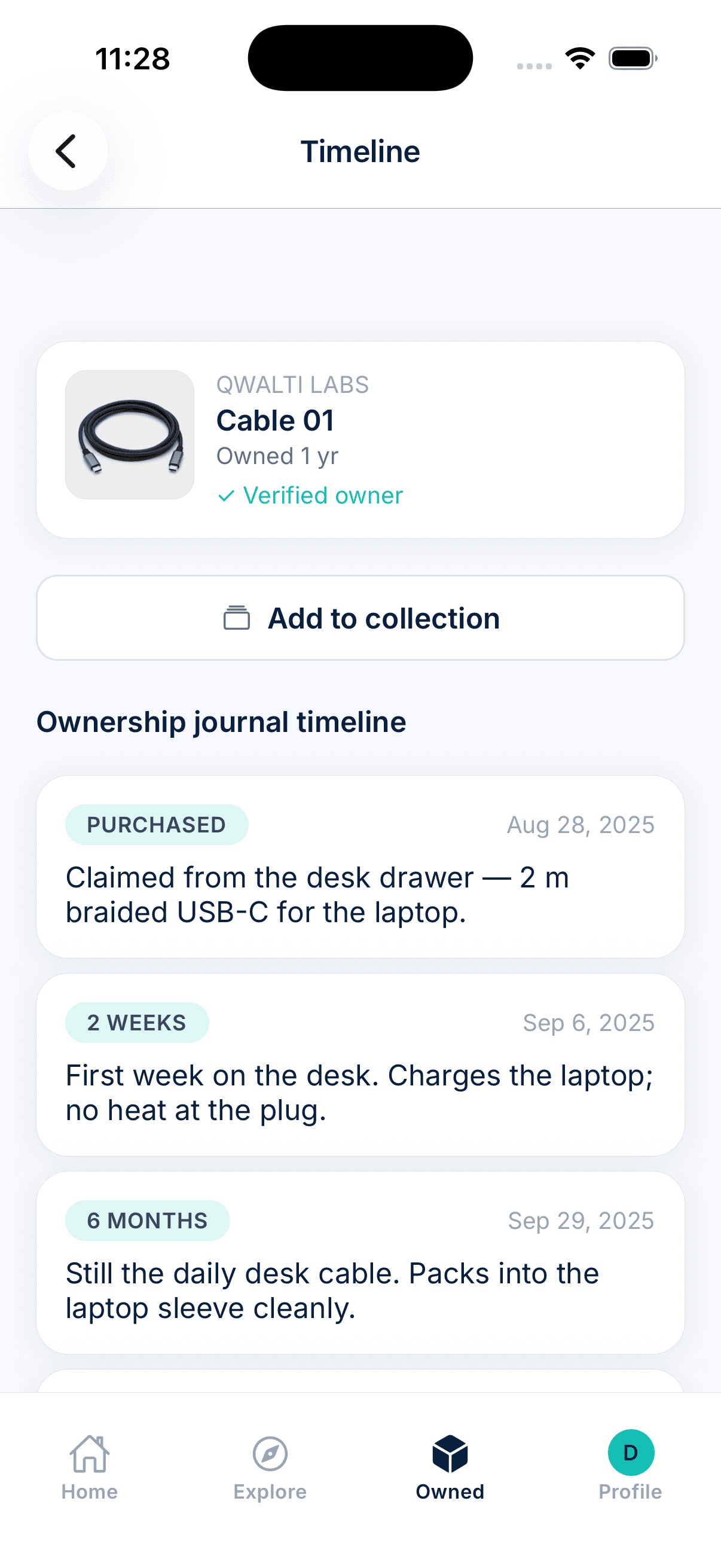 Cable 01 ownership journal
